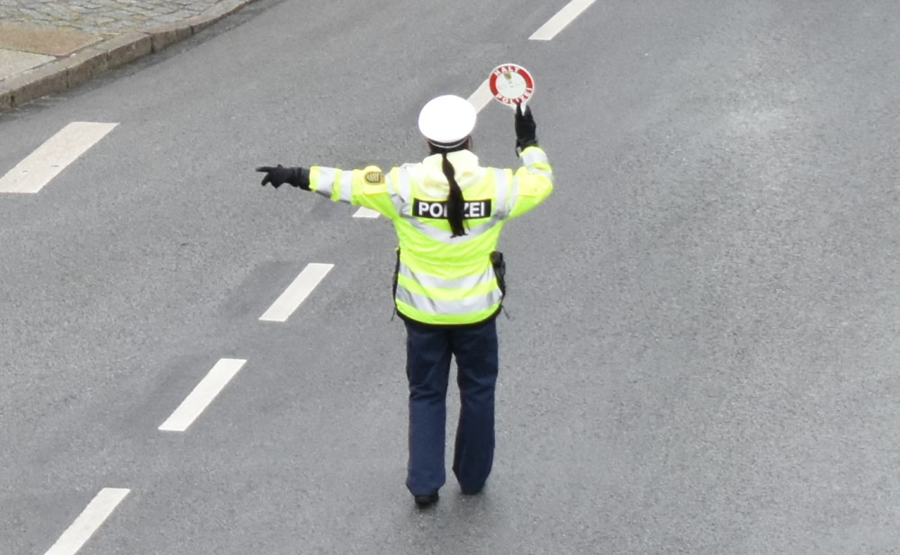 Polizeikontrolle Symbolfoto: MeiDresden.de