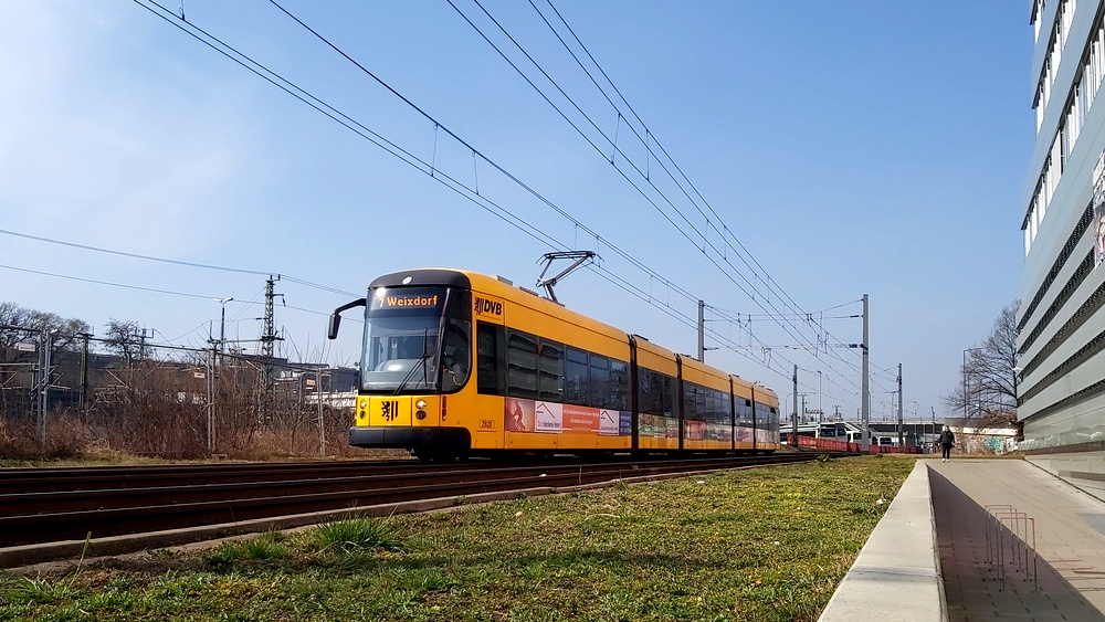 Umleitung der Linien 7 und 10 wegen Bauarbeiten. Foto: MeiDresden.de